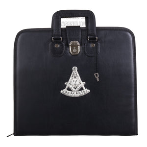 Masonic Hand Embroidered Customize Past Master Masonic Apron Case with Handle Masonic Hub