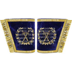 Masonic Grand Lodge Sentinel Regalia Set – Hand Embroidered Lambskin Apron Masonic Hub