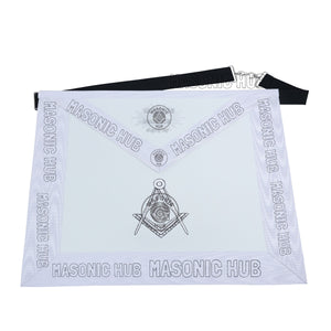 Masonic Regalia Aprons Master Mason Apron Blue Lodge With Embroidery 14"x16" Masonic Hub