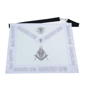 Masonic Regalia Aprons Master Mason Apron Blue Lodge With Embroidery 14"x16" Masonic Hub