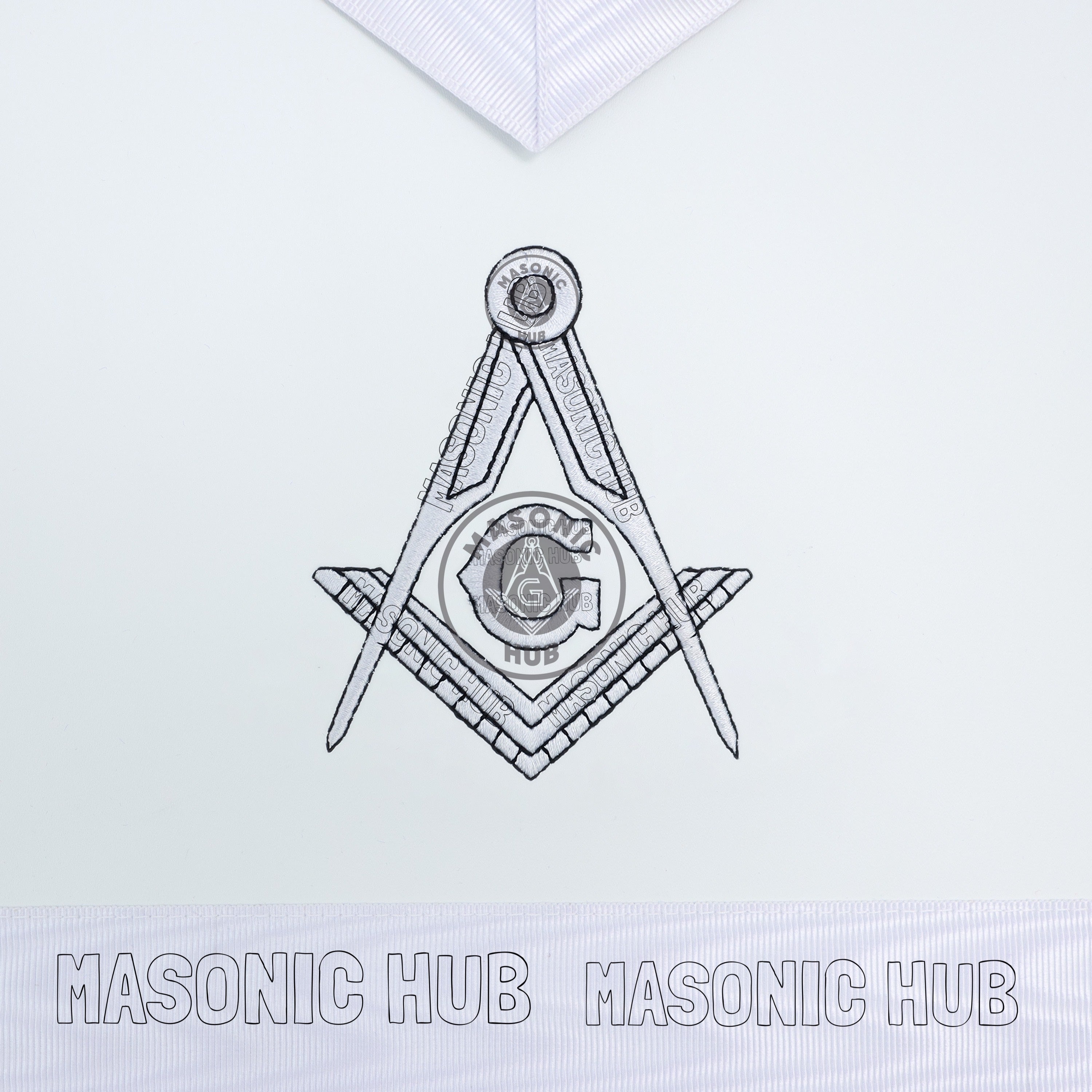 Masonic Regalia Aprons Master Mason Apron Blue Lodge With Embroidery 14"x16" Masonic Hub