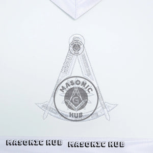 Past Master Masonic Apron Compass & Quadrant with Sun Emblem Machine Embroidery Masonic Hub