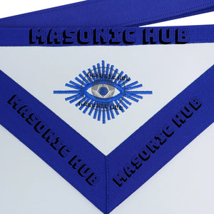 Masonic Regalia Aprons Master Mason Apron Blue Lodge With Embroidery 14"x16" Masonic Hub