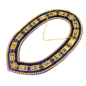 Masonic Regalia Cryptic Mason Royal & Select Master Chain Collar With Rhinestones Masonic Hub