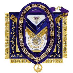 Masonic Grand Lodge Junior Steward Regalia Set – Hand Embroidered Lambskin Apron Masonic Hub