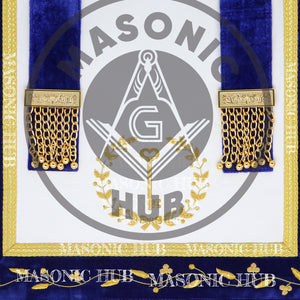 Masonic Grand Lodge Trustee Regalia Set – Hand Embroidered Lambskin Apron Masonic Hub
