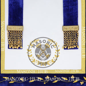 Masonic Grand Lodge Treasurer Regalia Set – Hand Embroidered Lambskin Apron Masonic Hub