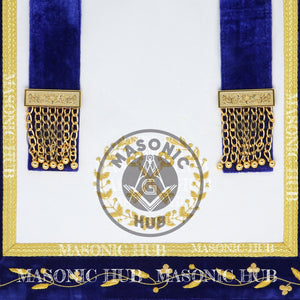 Masonic Grand Lodge Treasurer Regalia Set – Hand Embroidered Lambskin Apron Masonic Hub