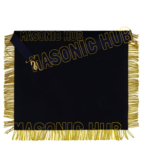 Masonic Past Master 100% Lambskin Apron – Hand-Embroidered Gold & Silver Bullion Masonic Hub