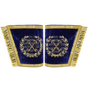 Masonic Grand Lodge Treasurer Regalia Set – Hand Embroidered Lambskin Apron Masonic Hub