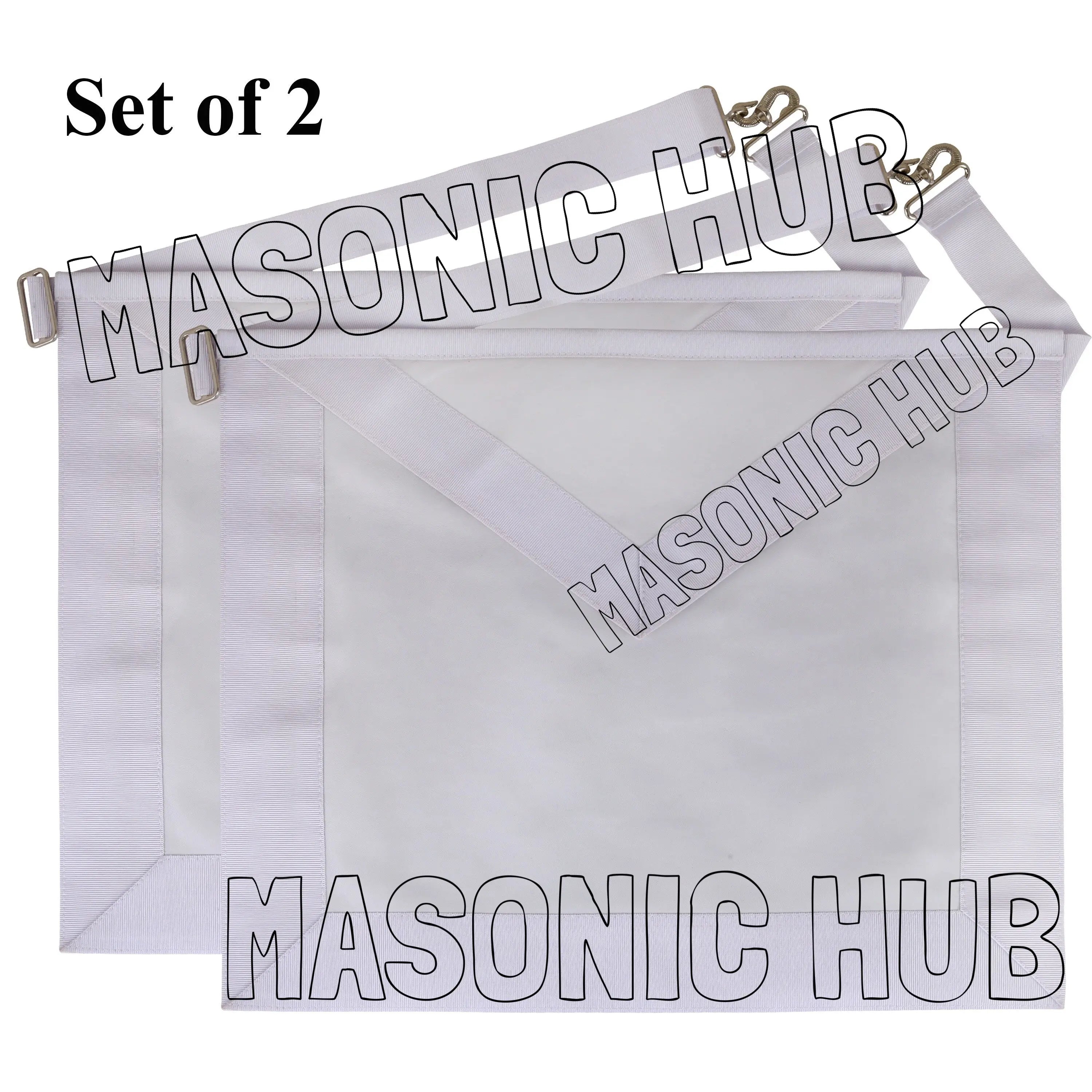 Masonic Candidate / Entered Apprentice Apron – All White Masonic Hub