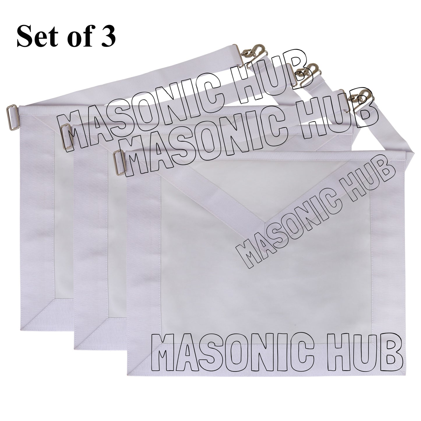 Masonic Candidate / Entered Apprentice Apron – All White