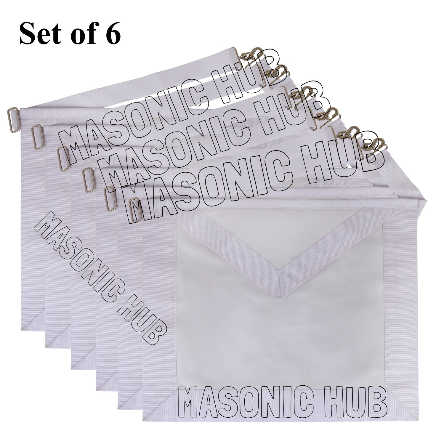 Masonic Candidate / Entered Apprentice Apron – All White