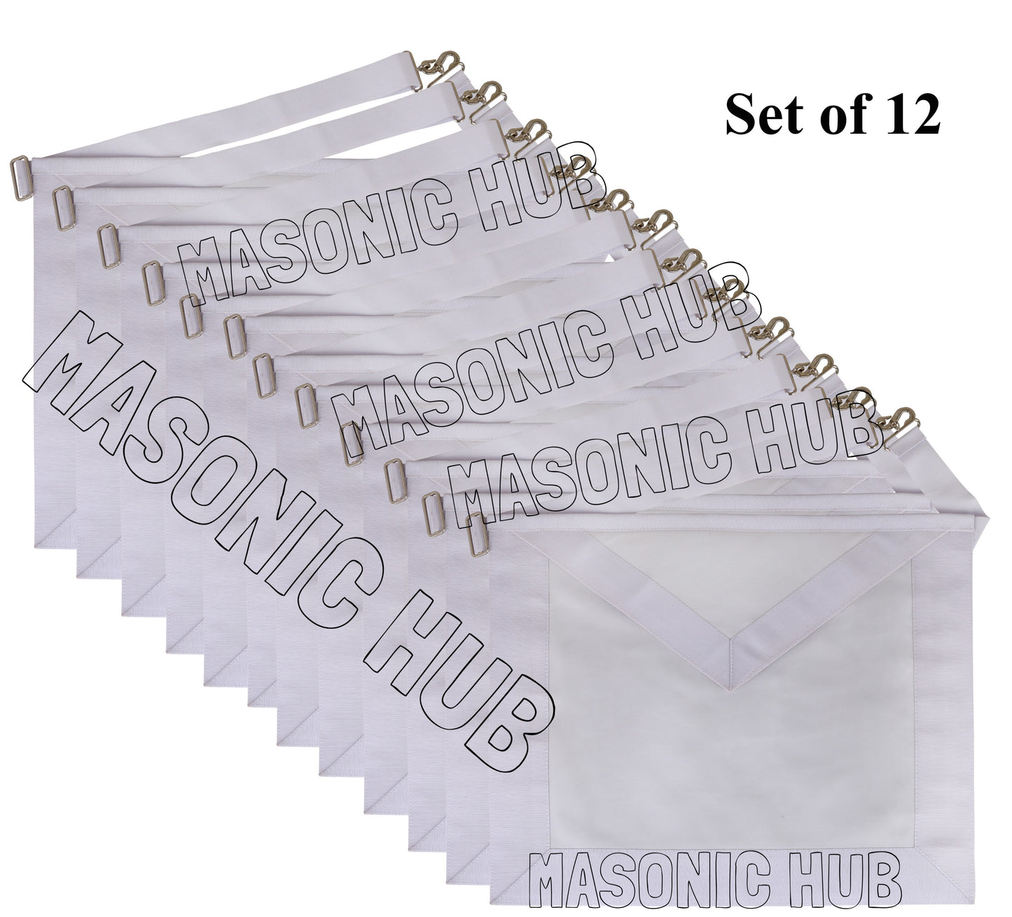 Masonic Candidate / Entered Apprentice Apron – All White