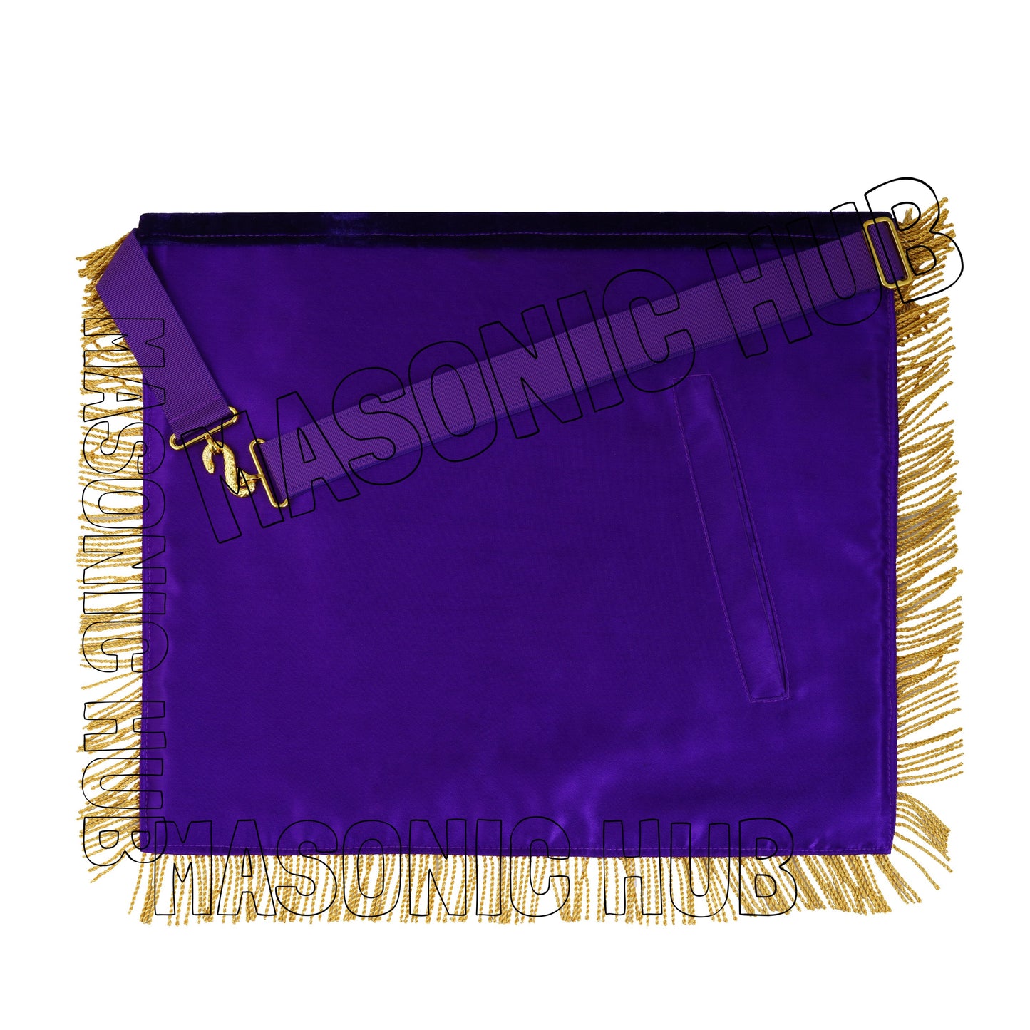 MASONIC GRAND LODGE PAST MASTER 100% LAMBSKIN APRON WITH CHAIN COLLA + CUFFS SET