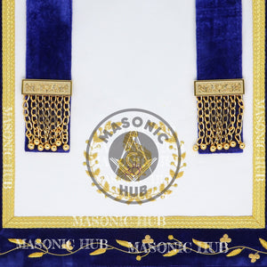 Masonic Grand Lodge Senior Steward Regalia Set – Hand Embroidered Lambskin Apron Masonic Hub