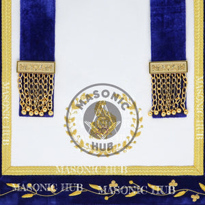 Masonic Grand Lodge Senior Steward Regalia Set – Hand Embroidered Lambskin Apron Masonic Hub