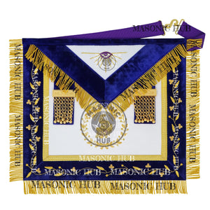Masonic Grand Lodge Senior Steward Regalia Set – Hand Embroidered Lambskin Apron Masonic Hub