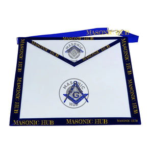 Freemason Worshipful Master Apron – Texas Regulation Blue Lodge Officer Apron Masonic Hub