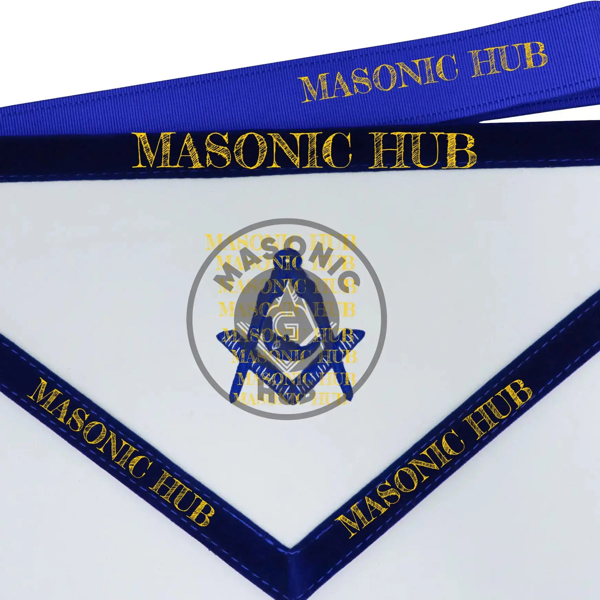 Freemason Junior Deacon Apron – Texas Regulation Blue Lodge Officer Apron Masonic Hub