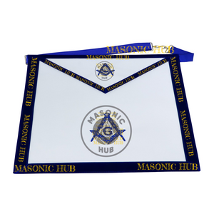 Freemason Junior Deacon Apron – Texas Regulation Blue Lodge Officer Apron Masonic Hub