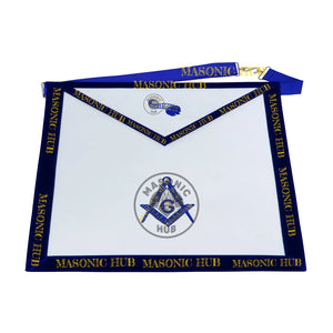 Freemason Junior Steward Apron – Texas Regulation Blue Lodge Officer Apron Masonic Hub