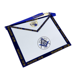 Freemason Junior Steward Apron – Texas Regulation Blue Lodge Officer Apron Masonic Hub