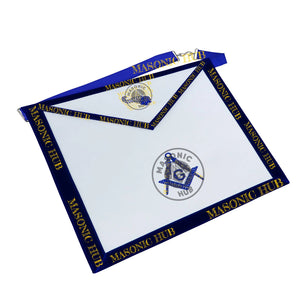Freemason Junior Steward Apron – Texas Regulation Blue Lodge Officer Apron Masonic Hub