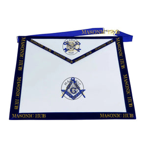 Freemason Treasurer Apron – Texas Regulation Blue Lodge Officer Apron Masonic Hub
