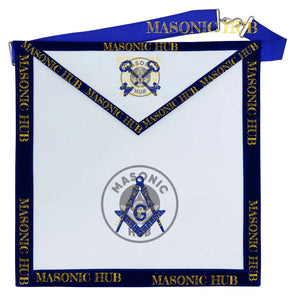Freemason Treasurer Apron – Texas Regulation Blue Lodge Officer Apron Masonic Hub