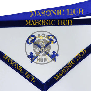 Texas Regulation Masonic Officer Apron Set – Blue Lodge Regalia (11 Pieces) Masonic Hub