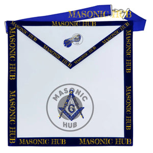 Freemason Senior Steward Apron – Texas Regulation Blue Lodge Officer Apron Masonic Hub