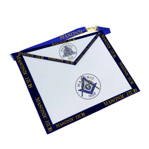Freemason Senior Warden Apron – Texas Regulation Blue Lodge Officer Apron Masonic Hub