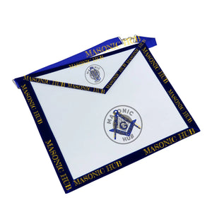 Freemason Junior Warden Apron – Texas Regulation Blue Lodge Officer Apron Masonic Hub