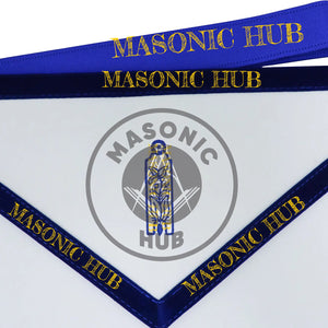 Freemason Junior Warden Apron – Texas Regulation Blue Lodge Officer Apron Masonic Hub