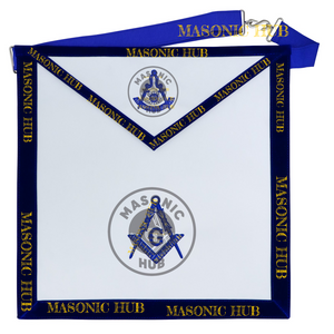Freemason Senior Deacon Apron – Texas Regulation Blue Lodge Officer Apron Masonic Hub