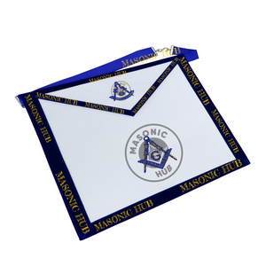 Freemason Senior Deacon Apron – Texas Regulation Blue Lodge Officer Apron Masonic Hub