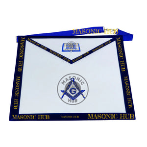 Freemason Chaplain Apron – Texas Regulation Blue Lodge Officer Apron Masonic Hub