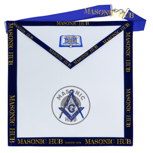 Freemason Chaplain Apron – Texas Regulation Blue Lodge Officer Apron Masonic Hub