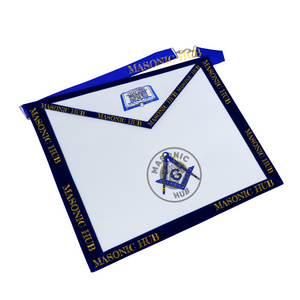 Freemason Chaplain Apron – Texas Regulation Blue Lodge Officer Apron Masonic Hub
