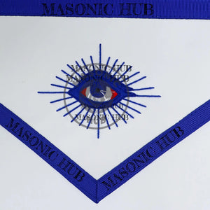 Texas Regulation Masonic Officer Apron Set – Blue Lodge Regalia (11 Pieces) Silk Threads Embroidered Masonic Hub