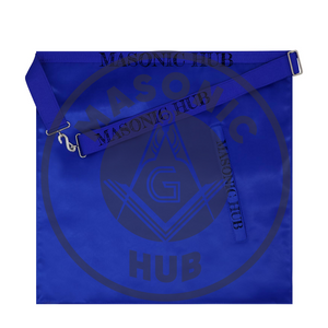 Masonic Secretary all seeing eye Apron Texas Regulation Blue Lodge Officer Masonic Hub