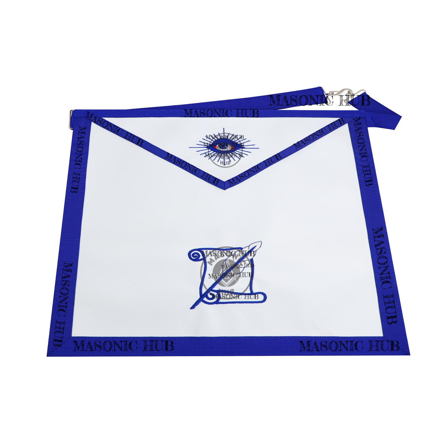 Masonic Historian all seeing eye Apron Texas Regulation Blue Lodge Officer