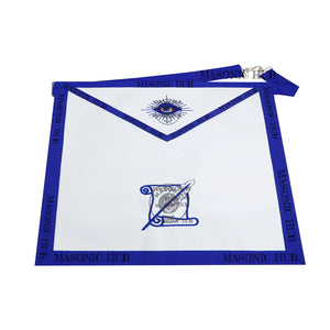 Masonic Historian all seeing eye Apron Texas Regulation Blue Lodge Officer Masonic Hub