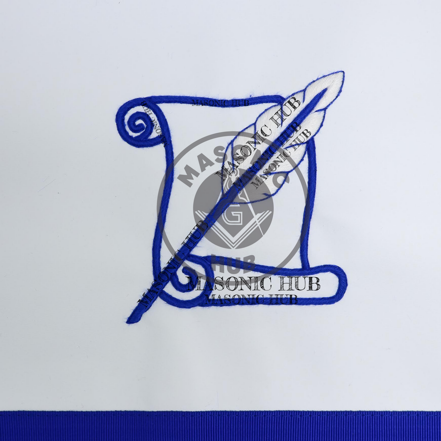 Masonic Historian all seeing eye Apron Texas Regulation Blue Lodge Officer
