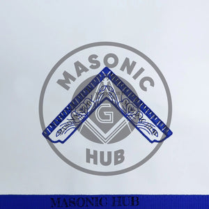 Texas Regulation Masonic Officer Apron Set – Blue Lodge Regalia (11 Pieces) Silk Threads Embroidered Masonic Hub