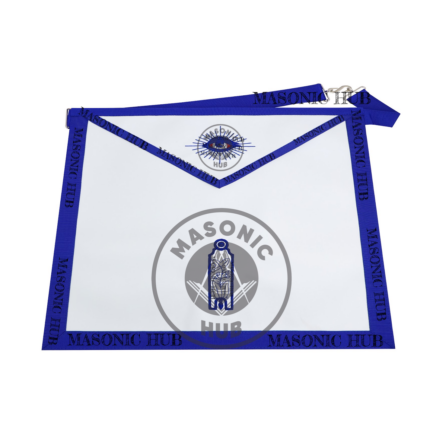 Masonic Junior Warden all seeing eye Apron Texas Regulation Blue Lodge Officer