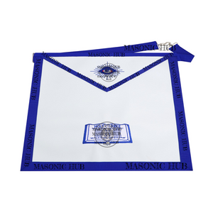 Masonic Chaplain all seeing eye Apron Texas Regulation Blue Lodge Officer Masonic Hub