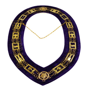 Eastern Star OES Masonic Apron Set with –Handmade Apron + Gloves +Chain Collar Masonic Hub