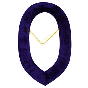 Handcrafted Purple Velvet OES Worthy Patron Marton Masonic Apron with Collar Set Masonic Hub